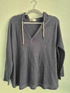 b.original by Shoe Fly Waffle Knit Pullover – Blue – Size L